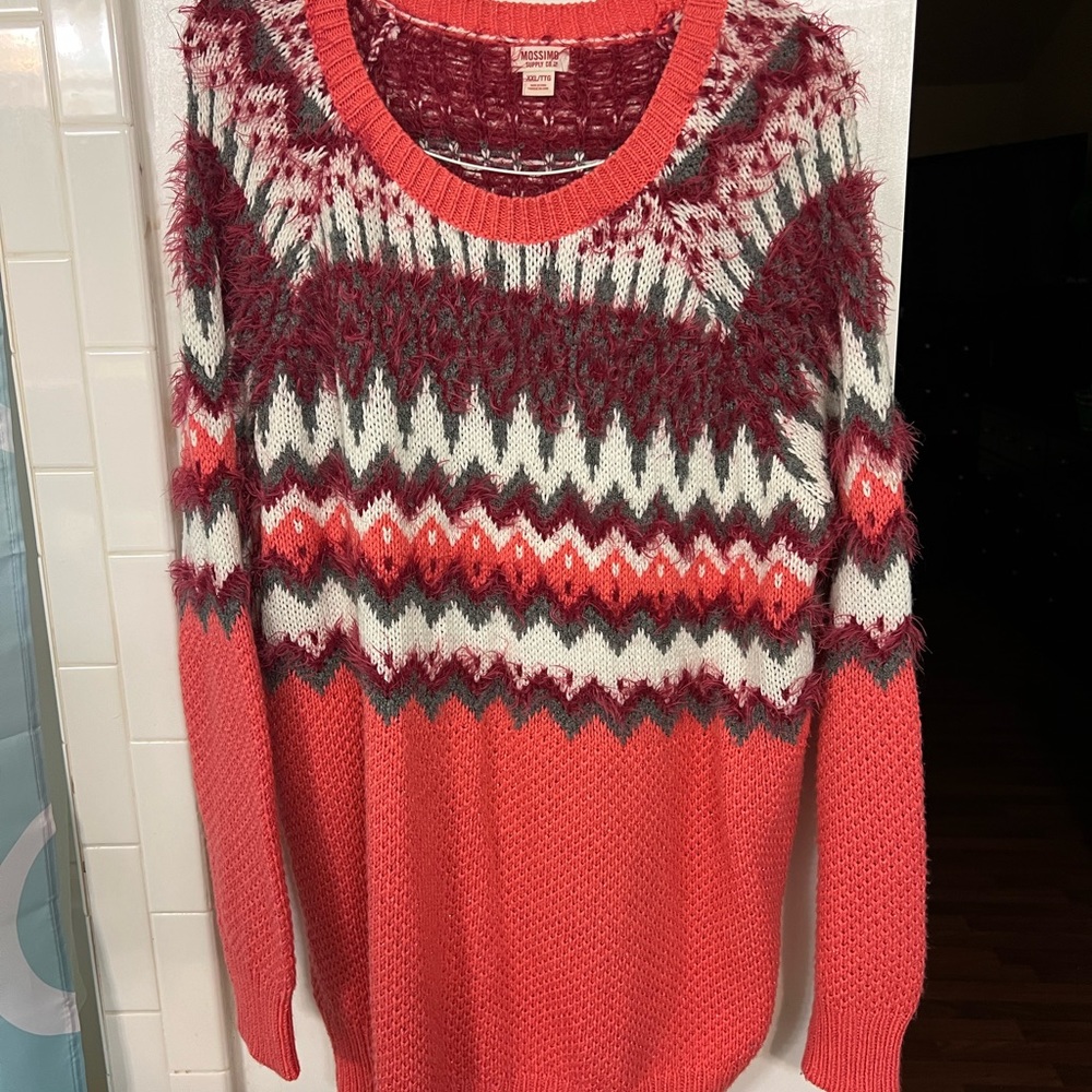 Coral Knit Pullover